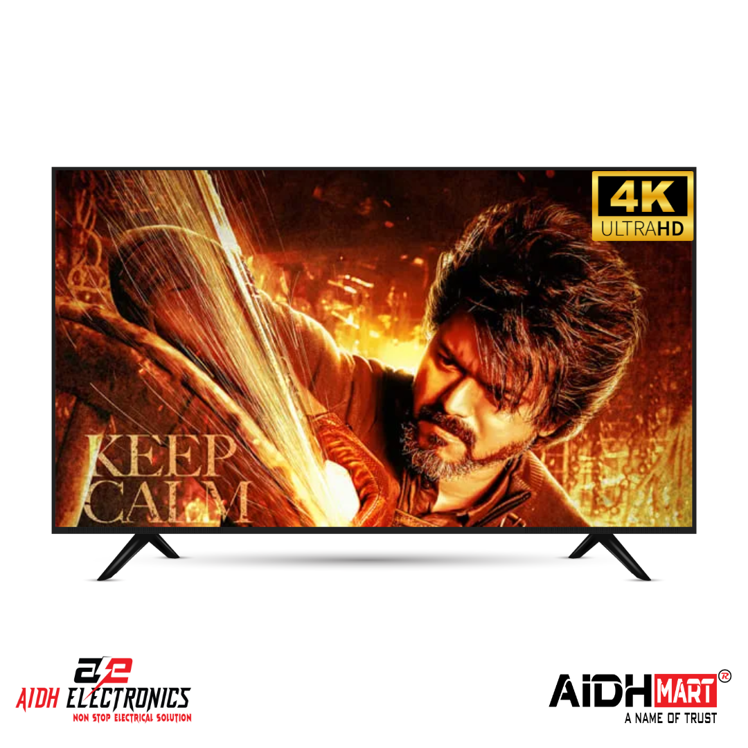 65 inchi freamless 4k android tv aidh mart