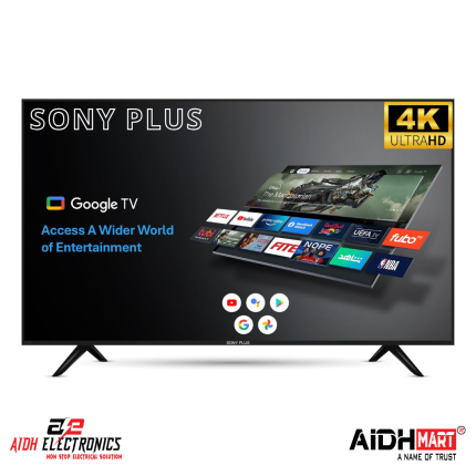 Sony Plus 43 Inch Frameless Google Voice Control 4K Android TV